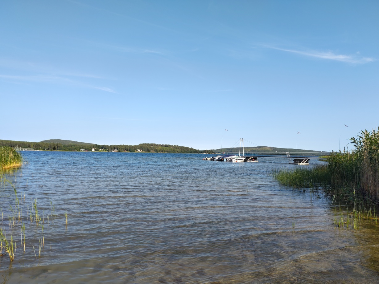 View across the Bäckfjärden bay