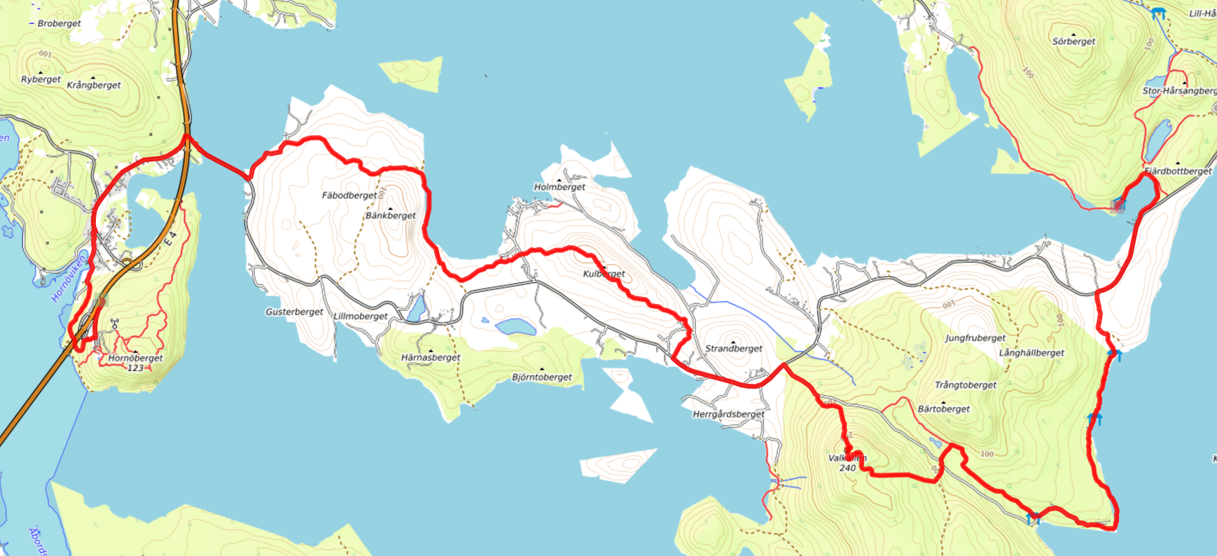 Map of day 1