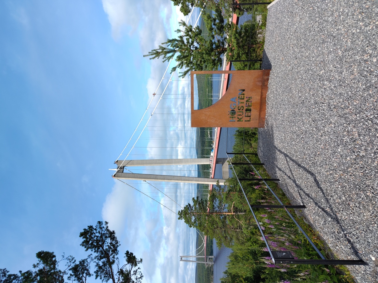 View of the Höga Kusten Bridge