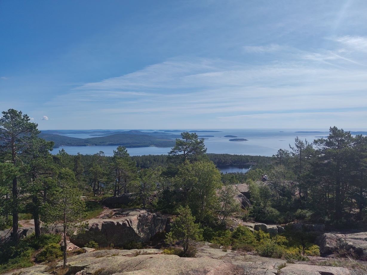 A view of the landscape from the Slåttdalsberget Plateau
